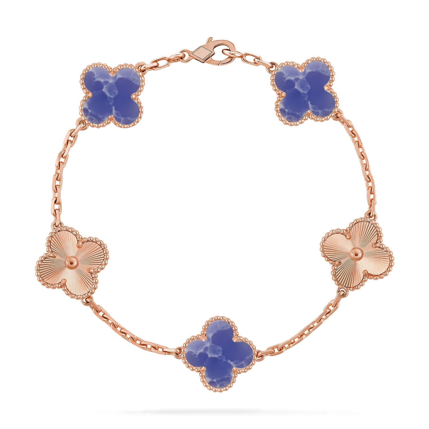[⭐JeweliWhal]CLOVER 5 MOTIF BLUE VEINS BRACELET COLLECTION