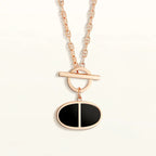 ¡®Jewelicorn¡¯CHAINE VERSO BLACK CERAMIC NECKLACE