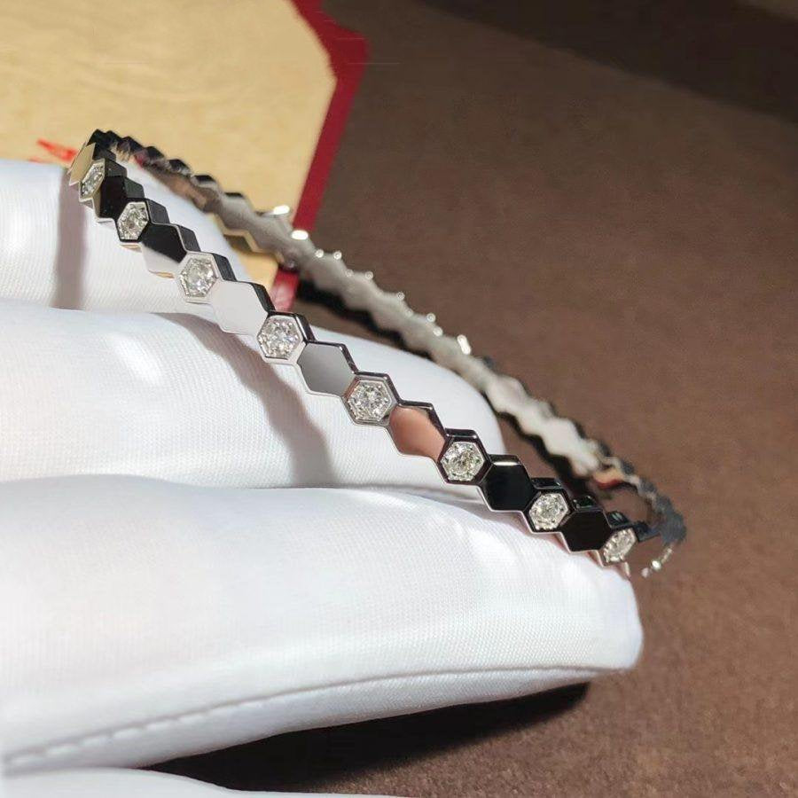 ¡®Jewelicorn¡¯BEE LOVE SILVER DIAMOND BRACELET