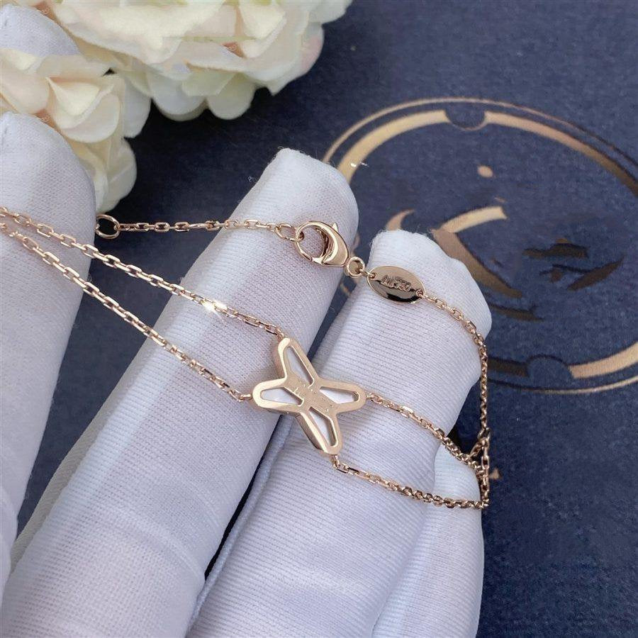 ®Jewelicorn® JEUX ブレスレット ホワイトモップ ピンクゴールド ダイヤモンド1個