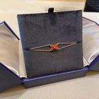 ®Jewelicorn® JEUX ブレスレット カーネリアン ピンクゴールド ダイヤモンド1個