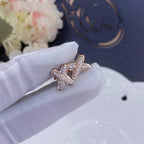 ®Jewelicorn® ピンクゴールド ダイヤモンド イヤリング