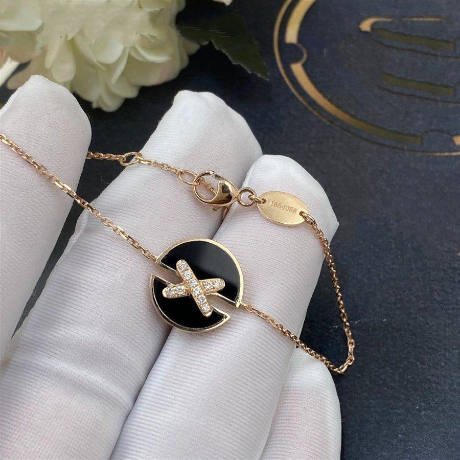 ¡®Jewelicorn¡¯JEUX DE BRACELET ONYX PINK GOLD DIAMOND