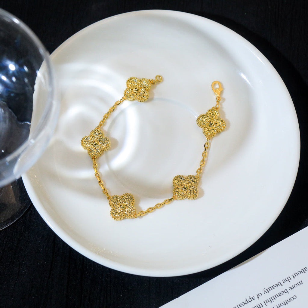 ¡®Jewelicorn¡¯CLOVER 5 MOTIFS BRONZING BRACELET