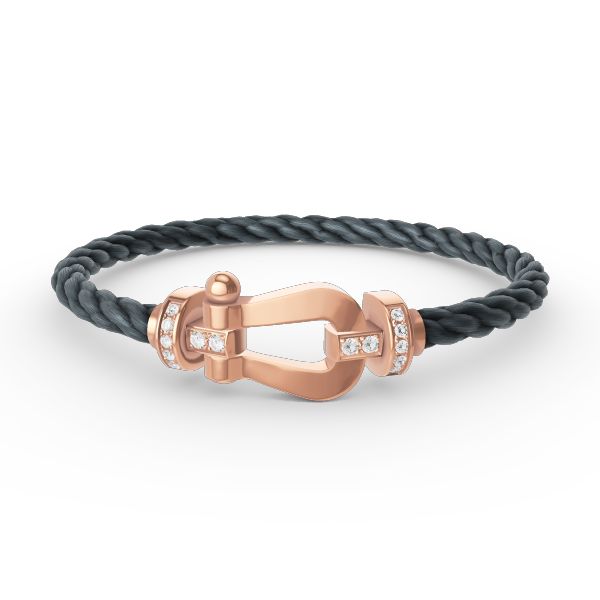 ¡®Jewelicorn¡¯FORCE LARGE HORSESHOE HALF DIAMOND BRACELET ROSE GOLD