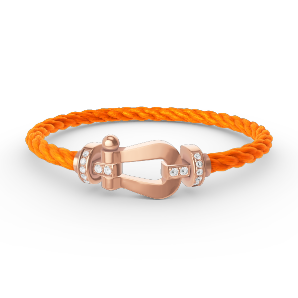 ¡®Jewelicorn¡¯FORCE LARGE HORSESHOE HALF DIAMOND BRACELET ROSE GOLD