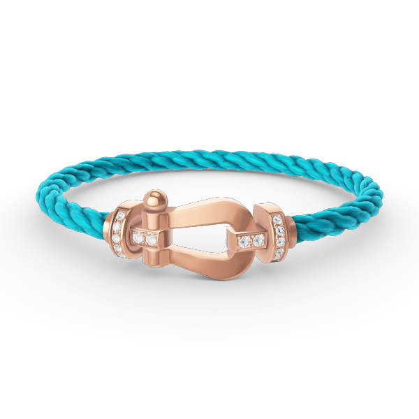 ¡®Jewelicorn¡¯FORCE LARGE HORSESHOE HALF DIAMOND BRACELET ROSE GOLD