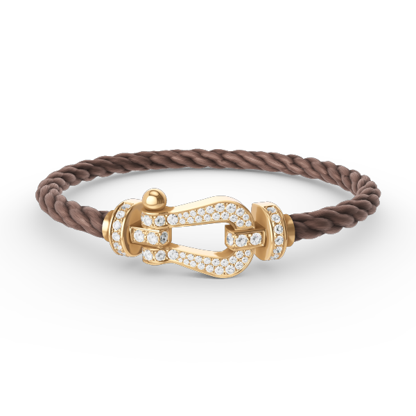 ¡®Jewelicorn¡¯FORCE LARGE HORSESHOE FULL DIAMOND BRACELET GOLD