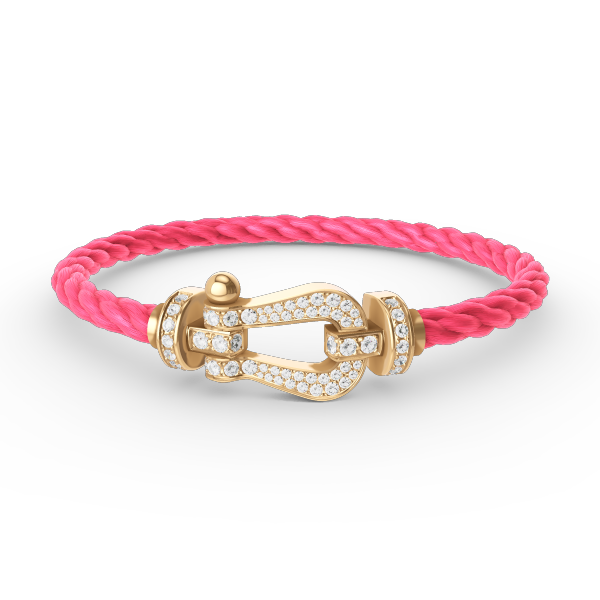 ¡®Jewelicorn¡¯FORCE LARGE HORSESHOE FULL DIAMOND BRACELET GOLD