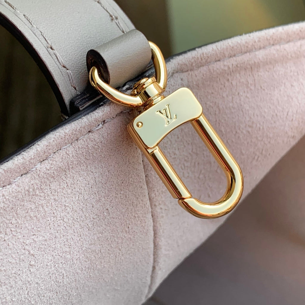 ALL IN BB BAG 18 IN TOURTERELLE GRAU UND CREME GEPRÄGTES RINDLEDER