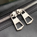 SPEEDY CARGO VIBE 28 IN BLACK LAMBSKIN MONOGRAM LOGO TAG