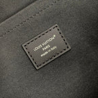 SPEEDY CARGO VIBE 28 IN BLACK LAMBSKIN MONOGRAM LOGO TAG