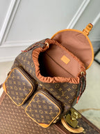MONTSOURIS CARGO BACKPACK 40 IN BROWN MONOGRAM LAMBSKIN