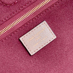 ANYTIME MM 42 IN TOURTERELLE GRAU MONOGRAMM EMPREINTE KALBSLEDER GOLDENE BESCHLÄGE