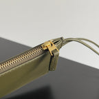 BOTTEGA VENETA 25S GROSSE CABAT-TASCHE 51 IN ARMEEGRÜN KALBSLEDER GOLDENE BESCHLÄGE