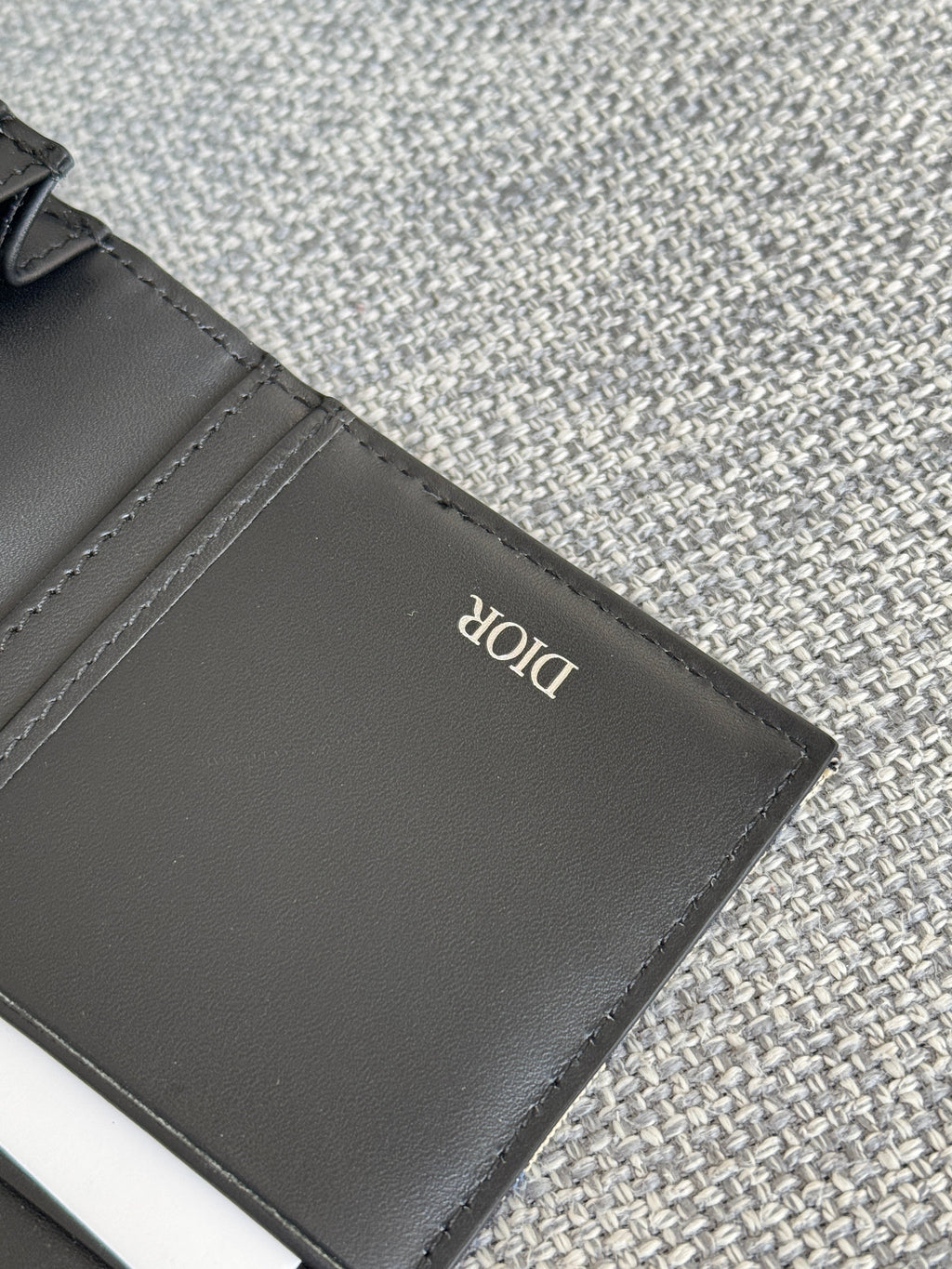 Vertikale lange Geldbörse 19 Zoll blau Monogramm Schräg Jacquard