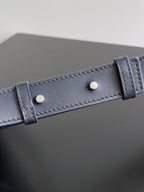 Schulrucksack 39 in nachtblauem Lammleder