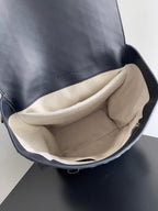 Schulrucksack 39 in nachtblauem Lammleder