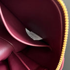 Konzerttasche 18,5 Zoll in burgunderrotem Lammleder