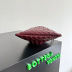 KLEINER STAUBSACK 21 IN BURGUNDERSCHÖNES LAMMLEDER