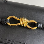 MEDIUM CIAO CIAO 34 IN SCHWARZEM KALBSLEDER