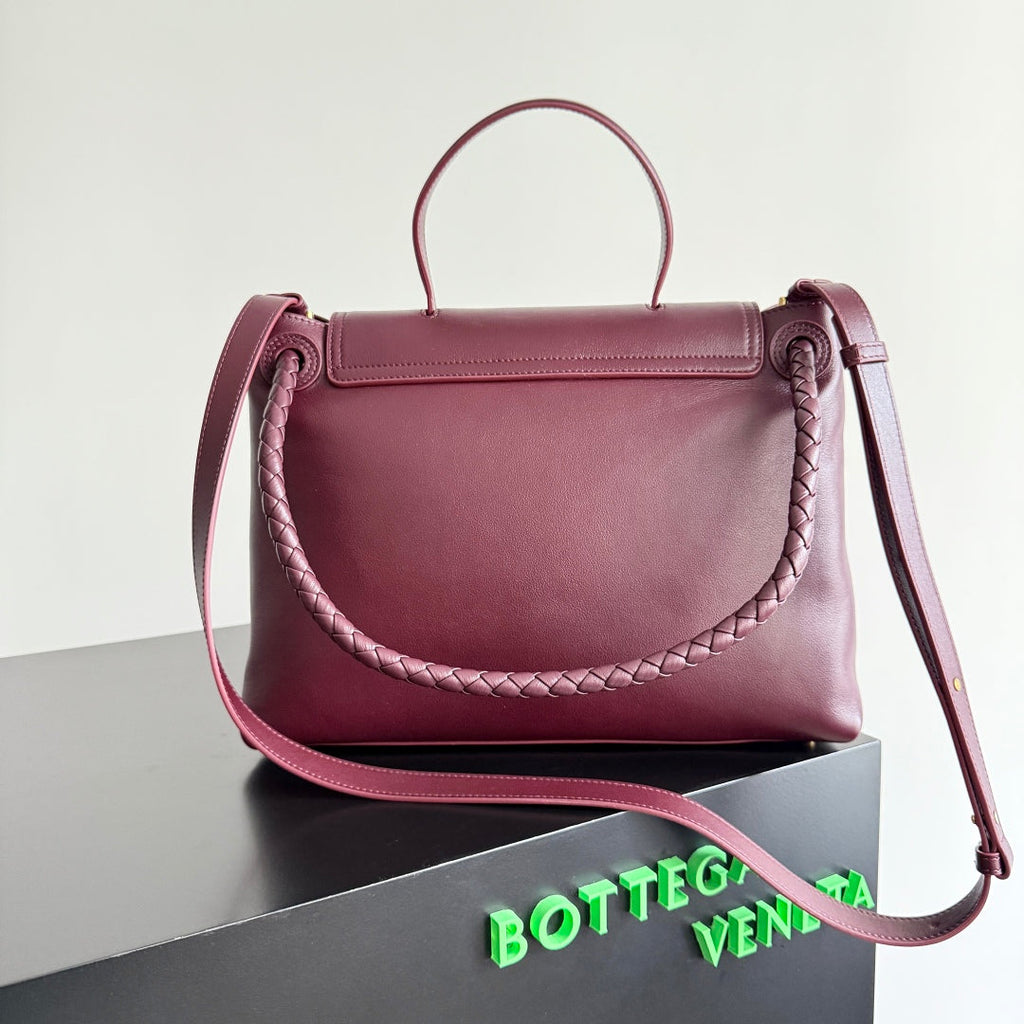 MEDIUM CIAO CIAO 34 IN BURGUNDY CALFSKIN