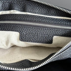 BOTTEGA VENETA 25S DIAGO 25 IN DUNKELOLIVGRAUEM KALBSLEDER SILBERNE BESCHLÄGE