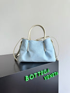 BOTTEGA VENETA 25S KLEINE PINACOTECA WENDBARE TASCHE 24 IN ELFENBEINHALBWELBLICHES KALBSLEDER