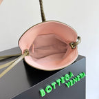 BOTTEGA VENETA 25S MEDIUM LIBERTA TASCHE 27 IN OLIVE GRÜN KALBSLEDER GOLDENE BESCHLÄGE