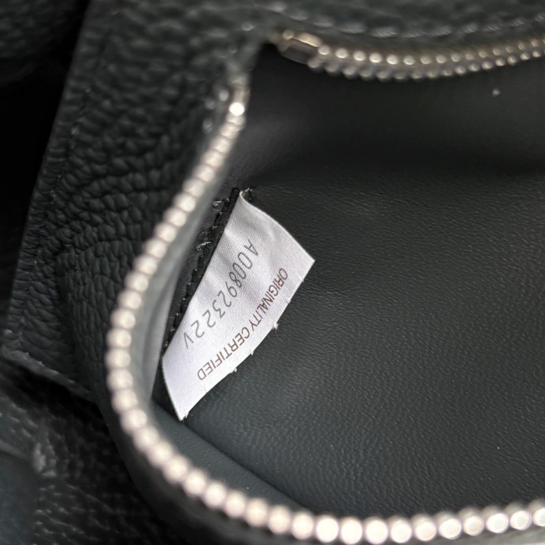 BOTTEGA VENETA 25S DIAGO 22 IN STEEL GRAU KALBSLEDER SILBERNE BESCHLÄGE