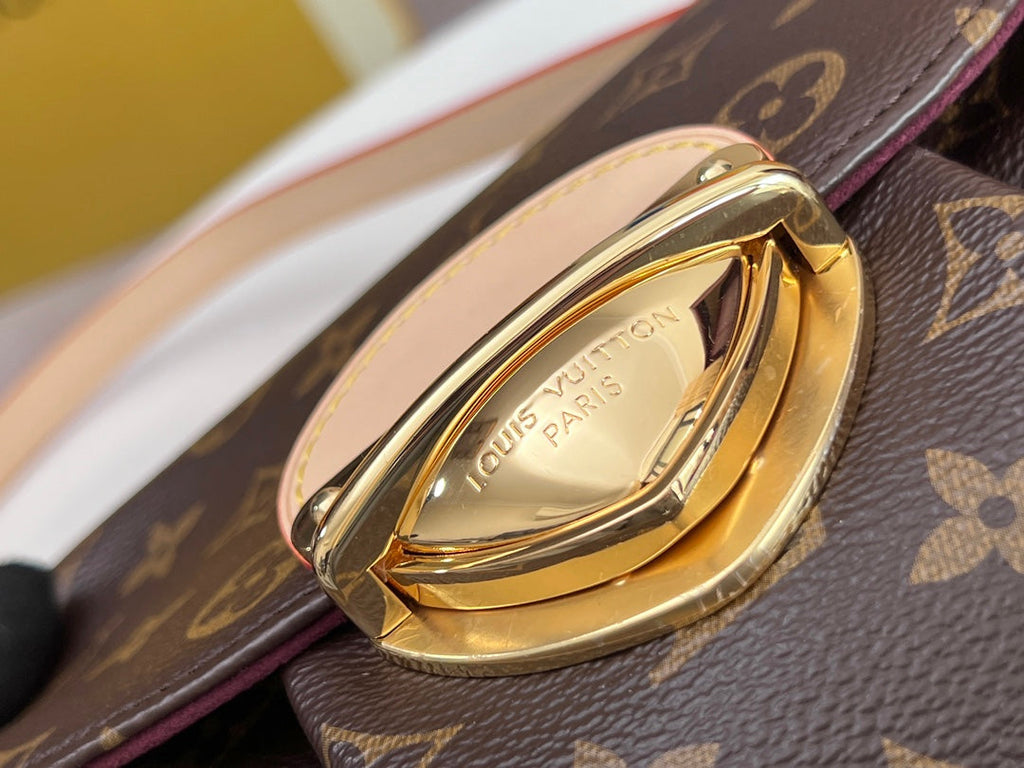 LV 25S SUNSET 27 IN BROWN MONOGRAM CALFSKIN GOLD HARDWARE