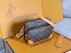 LV 25S TROCADERO MEDIUM MESSENGER BAG 25 IN BROWN MONOGRAM CANVAS GOLD HARDWARE