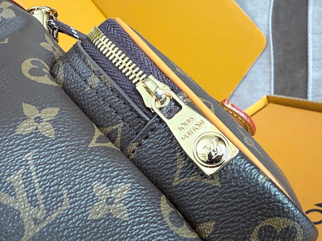 LV 25S NOÉ CARGO 24 IN BROWN MONOGRAM CANVAS GOLD HARDWARE