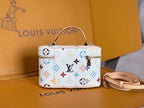 LV 25S VANITY POUCH 19 IN MULTICOLOR MONOGRAM CANVAS GOLD HARDWARE