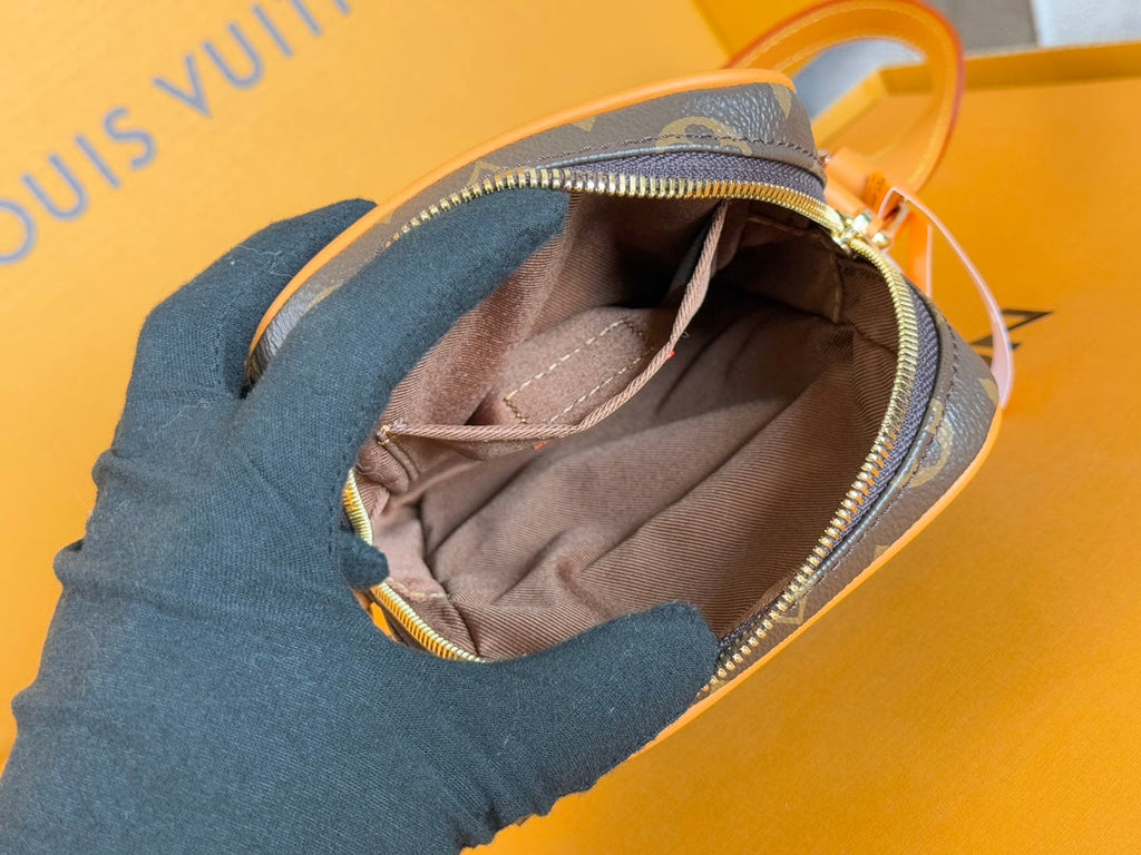 LV 25S AMAZONE BAG 20 IN DARK BROWN MONOGRAM CALFSKIN GOLD HARDWARE