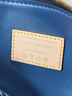 LV 25S COUSSIN BAG 26 IN DARK BLUE DENIM MONOGRAM CHERRY GOLD HARDWARE