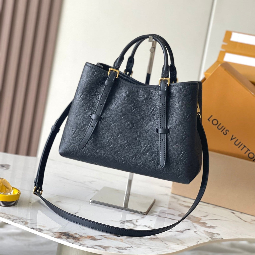 BABYLONE-TASCHE 31 AUS SCHWARZEM MONOGRAMM-EMPREINTE-LEDER