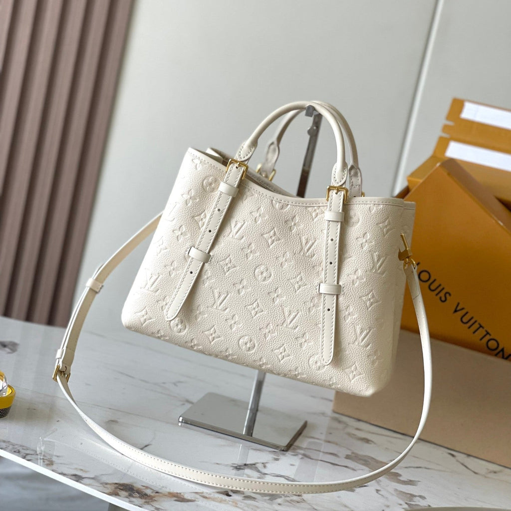 BABYLONE-TASCHE 31 AUS WEISSEM MONOGRAM-EMPREINTE-LEDER