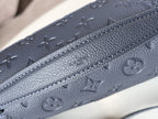 LV 25S Pochette Métis 25 in Dunkelblau, Monogramm-beschichtetes Canvas, goldene Beschläge