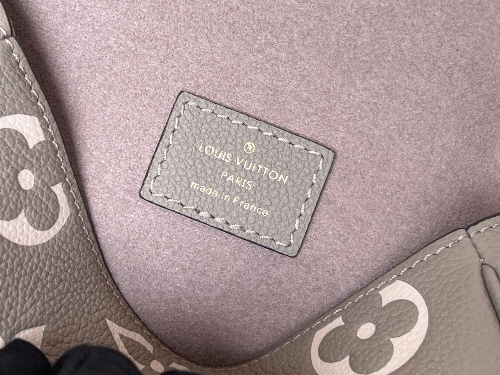 LV 25S MINI NANO DIANE 19 IN TOURTERELLE WHITE MONOGRAM EMPREINTE LEATHER GOLD HARDWARE