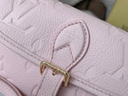 LV 25S MINI NANO DIANE 19 IN PINK MONOGRAM EMPREINTE LEATHER GOLD HARDWARE
