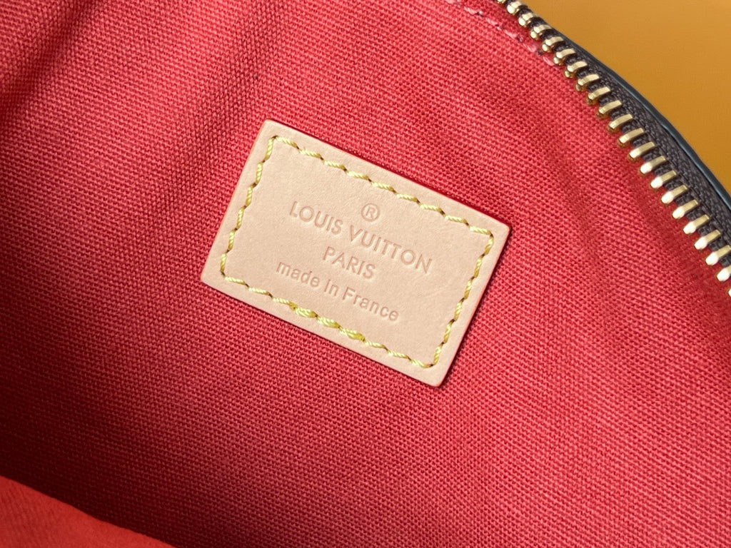 LV 25S LOCKIT BB 19 IN BRAUN MONOGRAMM BESCHICHTETES CANVAS GOLDENE BESCHLÄGE