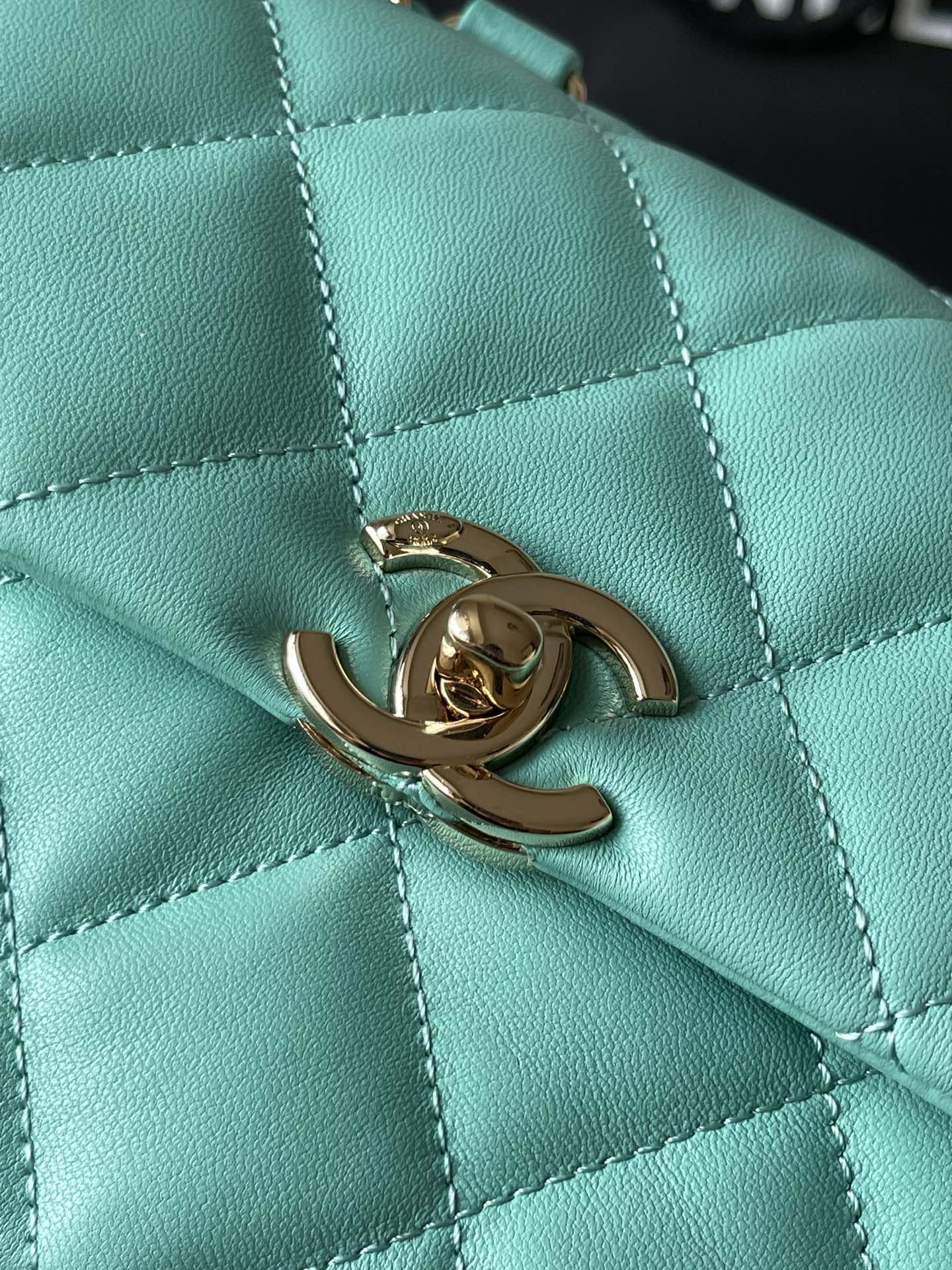 CC 20 BAG IN PERSIAN GREEN CALFSKIN GOLD HARDWARE