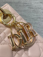 LADY MINI BAG 17 IN LIGHT PINK LAMBSKIN