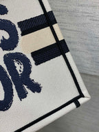 Tragetasche 26 Zoll, Weiß-Schwarz-Canvas-Mix 226503