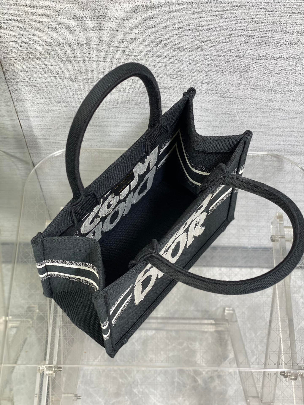 Tragetasche 26 Zoll, Schwarz/Weiß-Canvas, 226506