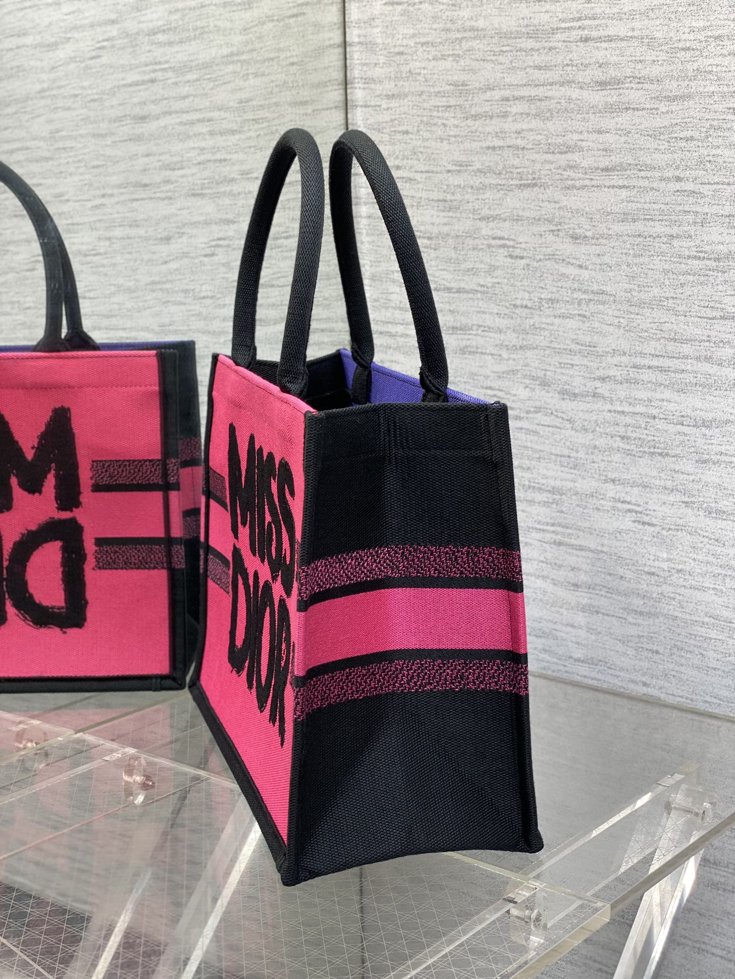 Tragetasche 36 in Kirschrot-Mix Minsk Lila Canvas 226510