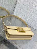 Klapptasche 18 Zoll, Weizenbraun, Lackkalbsleder