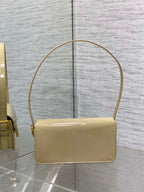 Klapptasche 18 Zoll, Weizenbraun, Lackkalbsleder