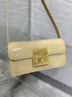 Klapptasche 18 Zoll, Weizenbraun, Lackkalbsleder